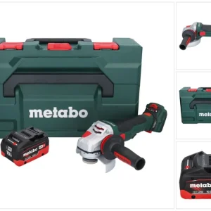 Metabo WVB 18 LTX BL 15-125 Szybka akumulatorowa szlifierka kątowa 18 V 125 mm bezszczotkowa + 1x akumulator 10,0 Ah + met...