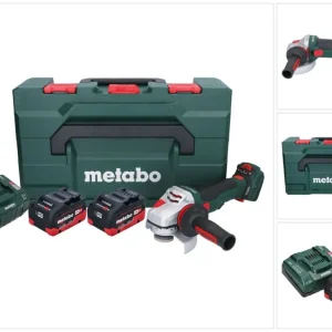 Metabo WVB 18 LTX BL 15-125 Szybka akumulatorowa szlifierka kątowa 18 V 125 mm ( 601731660 ) bezszczotkowa + 2x akumulator...