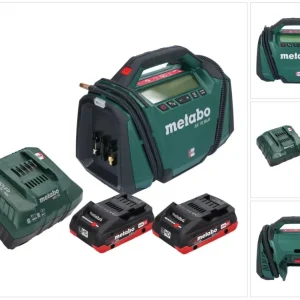 Sprężarka akumulatorowa Metabo AK 18 Multi 18 V 11 bar + 2x akumulator 4,0 Ah + ładowarka