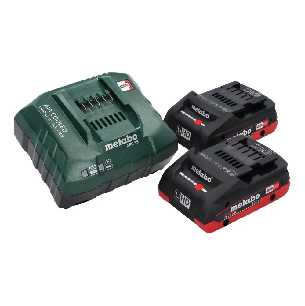 Sprężarka akumulatorowa Metabo AK 18 Multi 18 V 11 bar + 2x akumulator 4,0 Ah + ładowarka