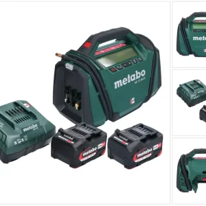 Sprężarka akumulatorowa Metabo AK 18 Multi 18 V 11 bar + 2x akumulator 4,0 Ah + ładowarka