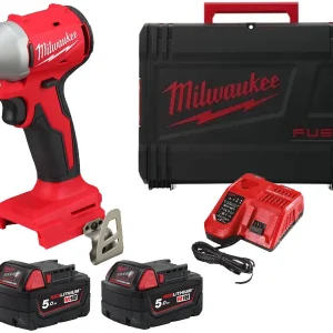 Milwaukee klucz udarowy M18 BLIDRC 18V bezszczotkowy 190 Nm zestaw 2 akumulatorów