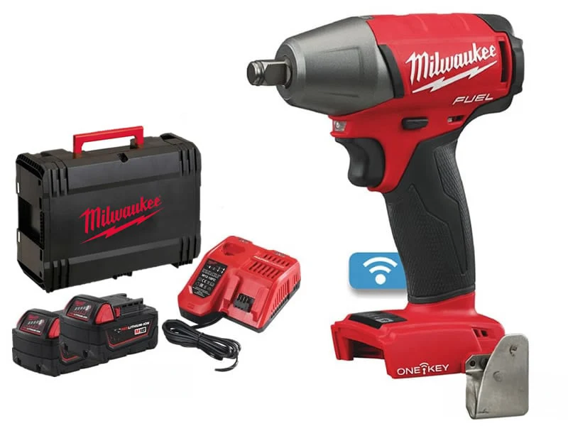 Milwaukee Klucz udarowy M18 ONEIWF12 18V 300Nm 1/2 ONE-KEY z 2 akumulatorami