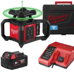 Milwaukee Laser obrotowy M18 Fuel RLO One-Key zielony 300m 18V
