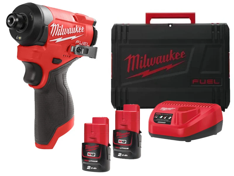 Milwaukee M12 Fuel FID2 Zakrętarka udarowa 170 Nm 4-biegowa Hex 1/4 Zestaw