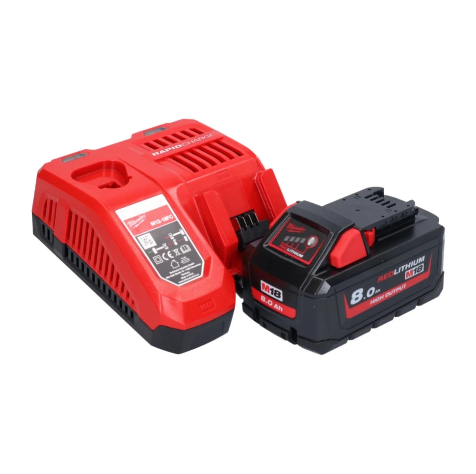 Milwaukee M18 BLHX-801X akumulatorowy młot udarowo-obrotowy 18 V 2,3 J bezszczotkowy + 1x akumulator 8,0 Ah + ładowarka +...