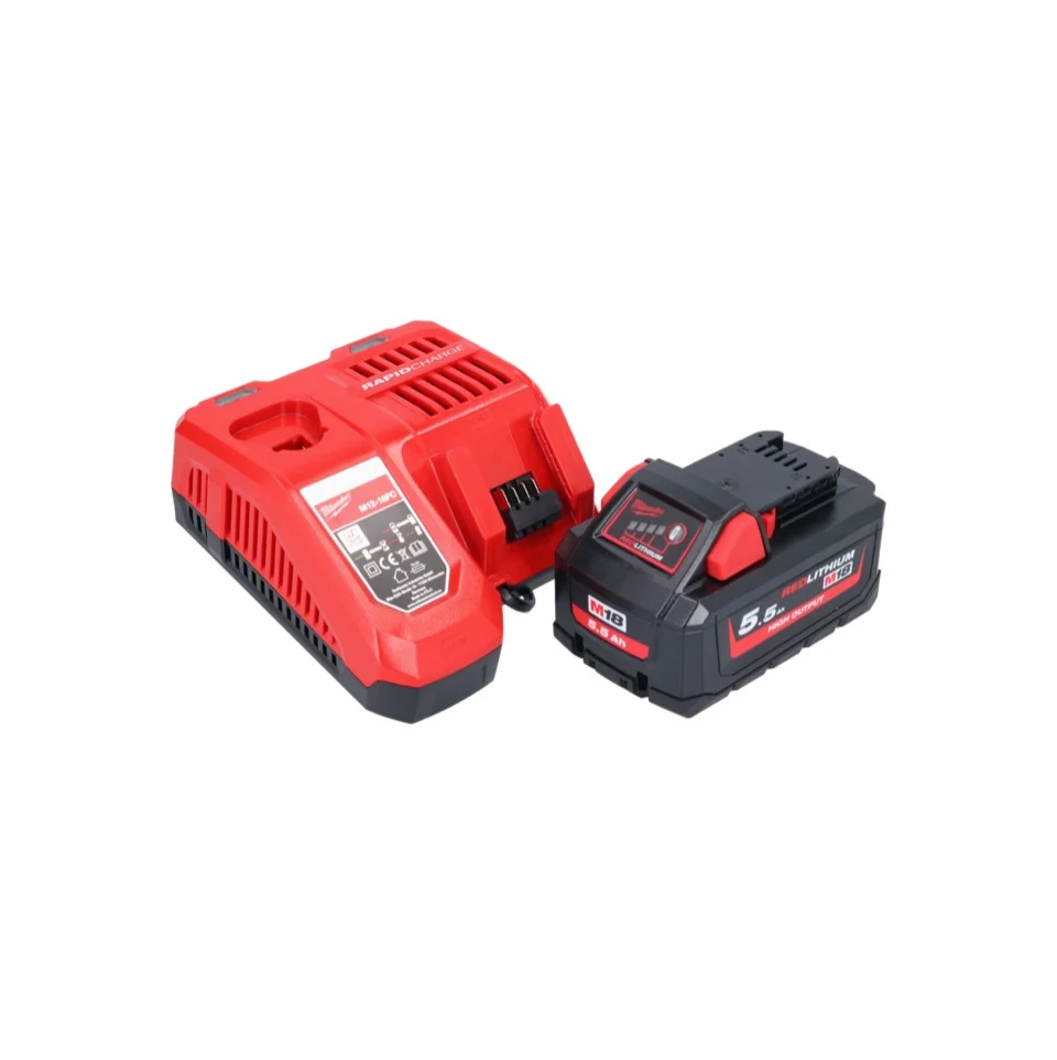 Milwaukee M18 FAP180-551 Polerka akumulatorowa 18 V 180 mm bezszczotkowa + 1x akumulator 5,5 Ah + ładowarka