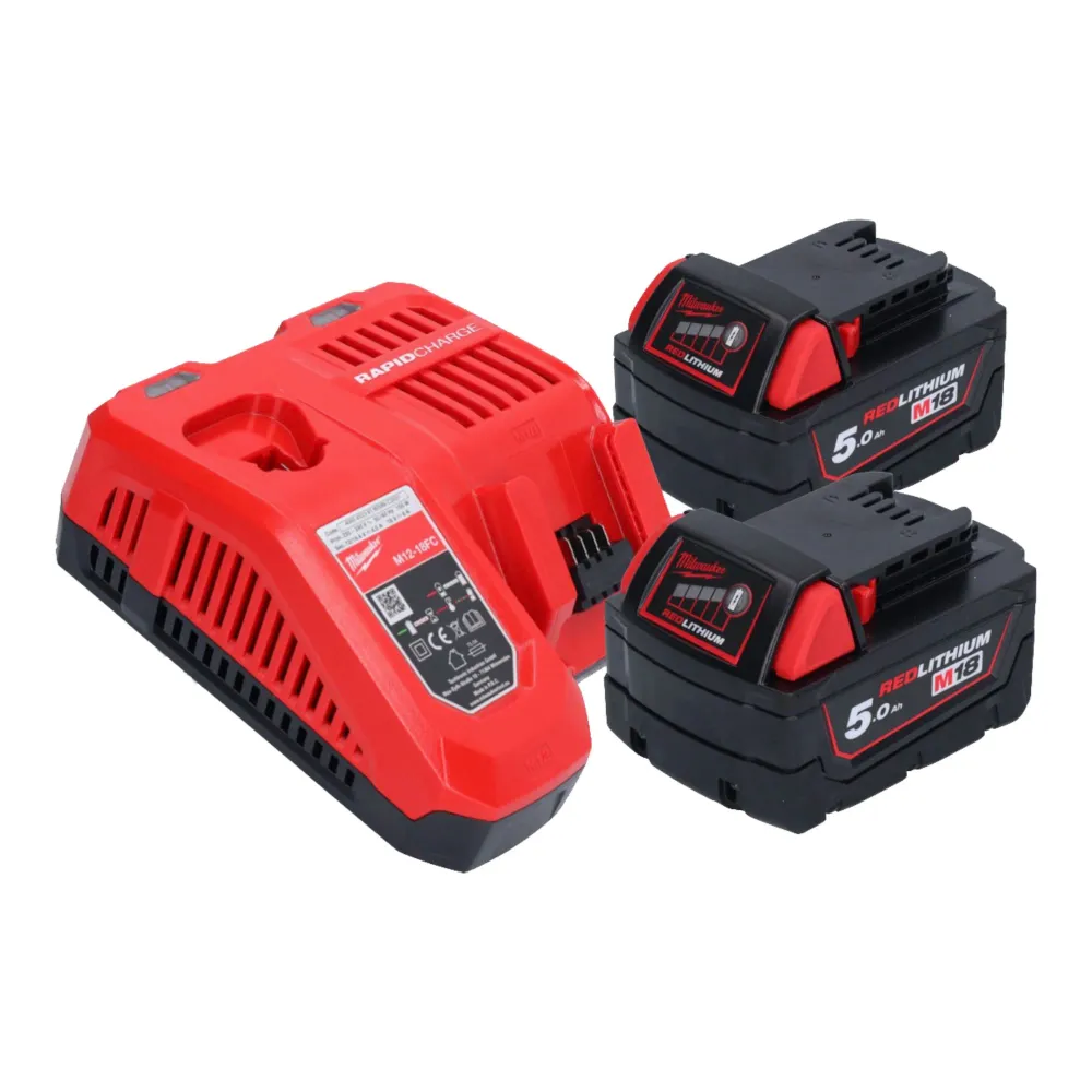Milwaukee M18 FCS552-502 Akumulatorowa pilarka tarczowa 18 V 165 mm bezszczotkowa + 2x akumulator 5,0 Ah + ładowarka