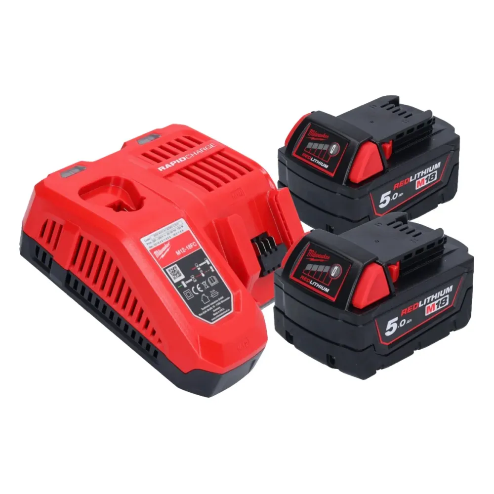 Milwaukee M18 FDGROVPDB-502X Akumulatorowa szlifierka prosta 18 V bezszczotkowa + 2x akumulator 5,0 Ah + ładowarka + pudeł...