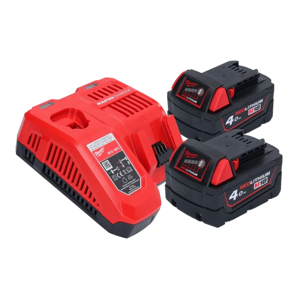 Milwaukee M18 FMTIW2F38-402 Akumulatorowy klucz udarowy 18 V 745 Nm 3/8" bezszczotkowy + 2x akumulator 4,0 Ah + ładowarka