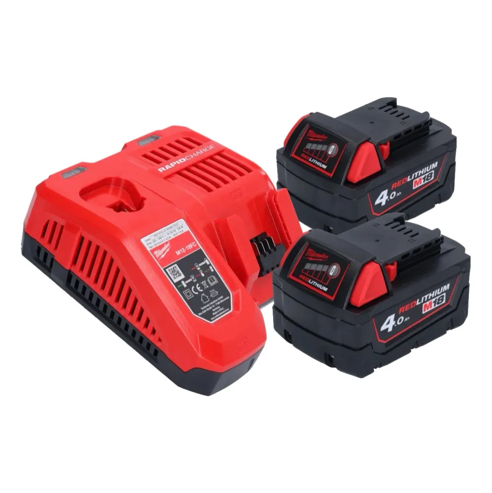 Milwaukee M18 FNCS18GS-402X wkrętarka akumulatorowa 18 V 9,5 - 38 mm bezszczotkowa + 2x akumulator 4,0 Ah + ładowarka + sk...