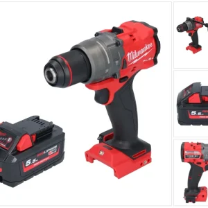 Milwaukee M18 FPD3-551 akumulatorowa wiertarko-wkrętarka udarowa 18 V 158 Nm bezszczotkowa + 1x akumulator 5,5 Ah - bez ła...