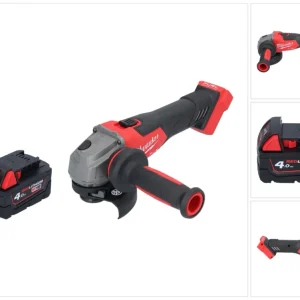 Milwaukee M18 FSAG115X-401 Akumulatorowa szlifierka kątowa 18 V 115 mm bezszczotkowa + 1x akumulator 4,0 Ah - bez ładowarki