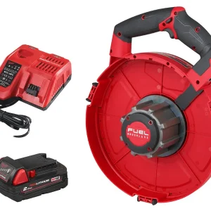 Milwaukee M18 Fuel FPFT przeciągarka do kabli stalowych 36m czerwona z akumulatorem