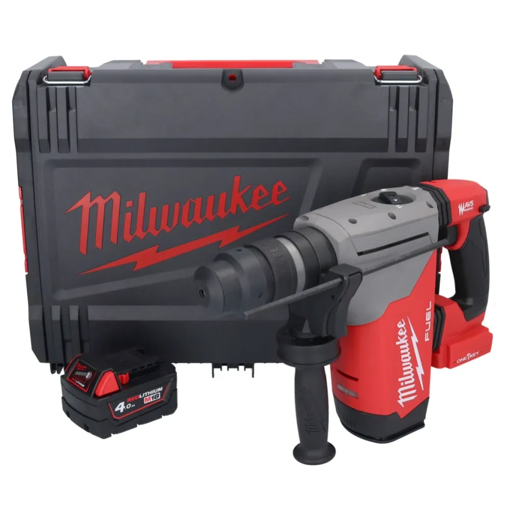 Milwaukee M18 ONEFHPX-401X Akumulatorowy młot udarowo-obrotowy 18 V 5,0 J bezszczotkowy + 1x akumulator 4,0 Ah + HD Box -...