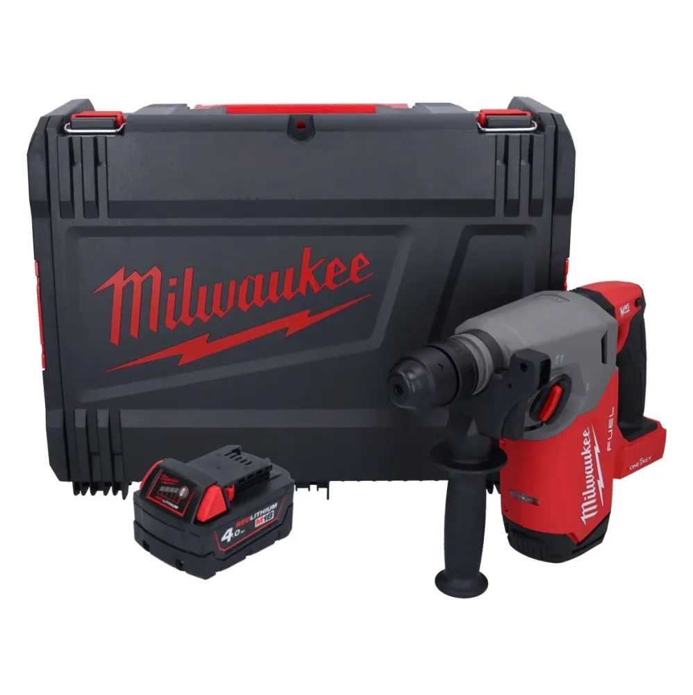 Milwaukee M18 ONEFHX-401X Akumulatorowy młot udarowo-obrotowy 18 V 2,5 J SDS-Plus Brushless + 1x akumulator 4,0 Ah + skrzy...