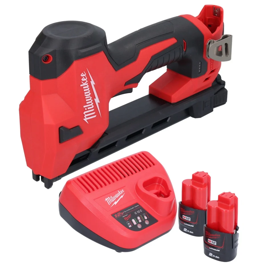 Milwaukee M12 BCST-202 wkrętarka akumulatorowa 12 V 19 x 25,4 mm + 2x akumulator 2,0 Ah + ładowarka