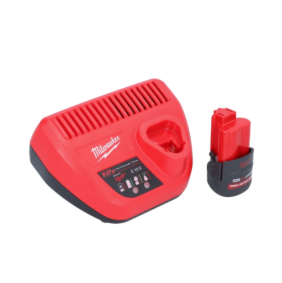 Milwaukee M12 BDC8-251C akumulatorowa wyciorarka do rur 12 V + 1x akumulator 2,5 Ah + ładowarka + spirala + wiadro
