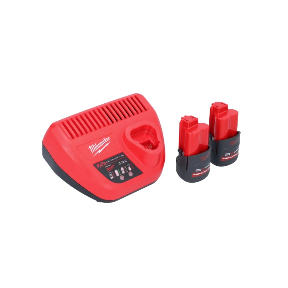 Milwaukee M12 BDC8-252C akumulatorowy udrażniacz do rur 12 V + 2x akumulator 2,5 Ah + ładowarka + spirala + wiadro