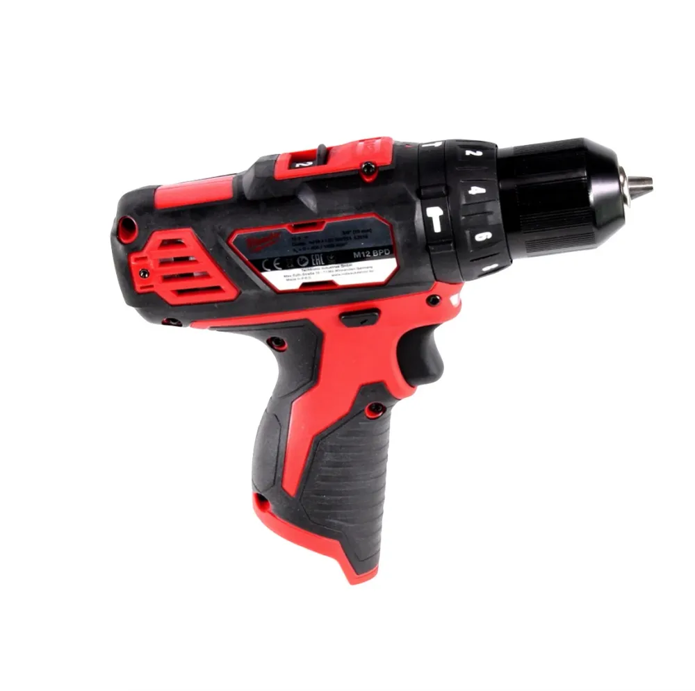 Milwaukee M12 BPD akumulatorowa wiertarka udarowa 12 V 30 Nm solo + walizka - bez akumulatora, bez ładowarki