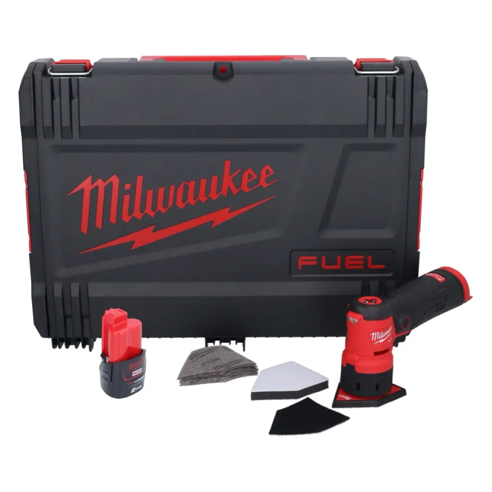 Milwaukee M12 FDSS-201X akumulatorowa szlifierka punktowa 12 V 88,8 x 63,5 mm bezszczotkowa + 1x akumulator 2,0 Ah + skrzy...