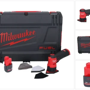 Milwaukee M12 FDSS-251X akumulatorowa szlifierka punktowa 12 V 88,8 x 63,5 mm bezszczotkowa + 1x akumulator 2,5 Ah + skrzy...