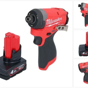 Milwaukee M12 FID2-401 akumulatorowy klucz udarowy 12 V 170 Nm 1/4" bezszczotkowy + 1x akumulator 4,0 Ah - bez ładowarki