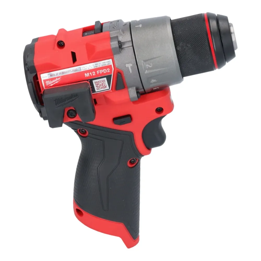 Milwaukee M12 FPD2-402 akumulatorowa wiertarka udarowa 12 V 45 Nm bezszczotkowa + 2x akumulator 4,0 Ah + ładowarka