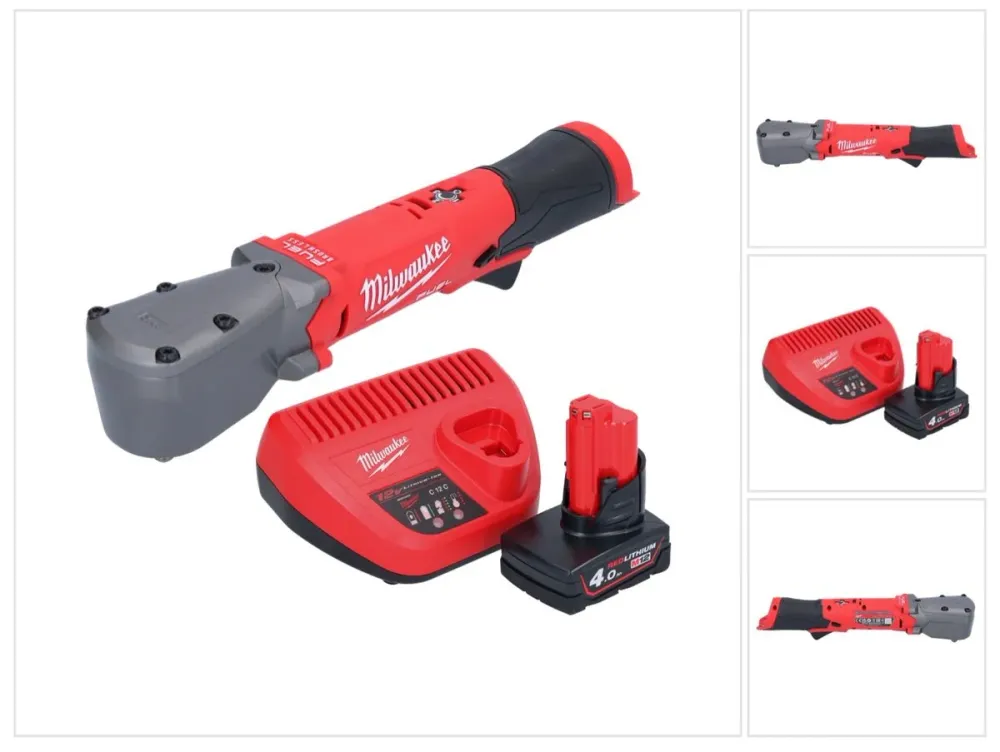 Milwaukee M12 FRAIWF38-401 akumulatorowy klucz udarowy 12 V 3/4" 270 Nm bezszczotkowy + 1x akumulator 4,0 Ah + ładowarka