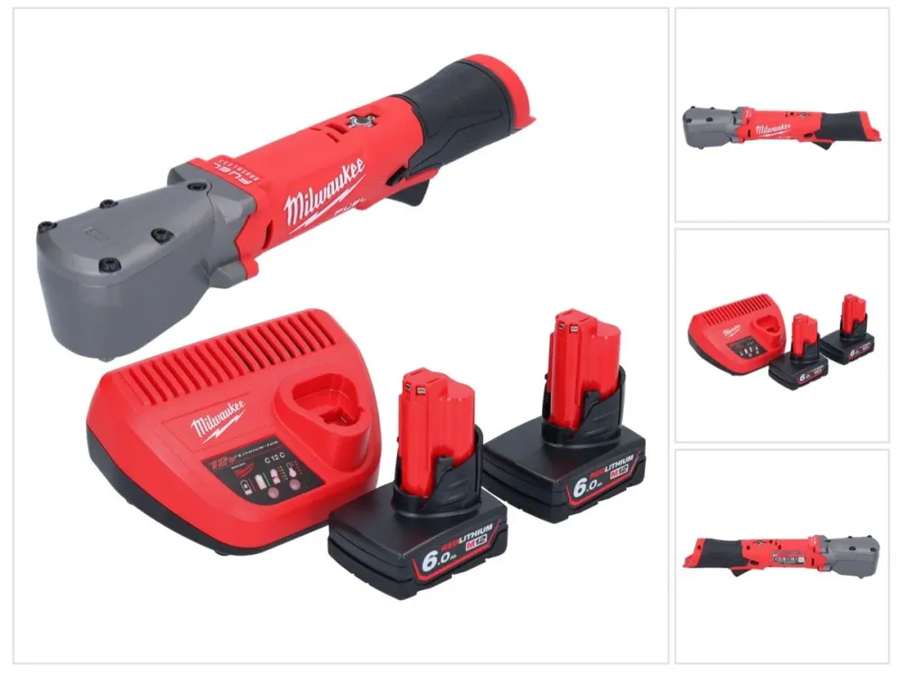 Milwaukee M12 FRAIWF38-602 akumulatorowy klucz udarowy 12 V 3/4" 270 Nm bezszczotkowy + 2x akumulator 6,0 Ah + ładowarka