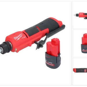 Milwaukee M12 FTB-251 akumulatorowa frezarka do opon 12 V 7/16" Hex bezszczotkowa + 1x akumulator 2,5 Ah - bez ładowarki