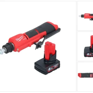 Milwaukee M12 FTB-601 akumulatorowa frezarka do opon 12 V 7/16" Hex bezszczotkowa + 1x akumulator 6,0 Ah - bez ładowarki