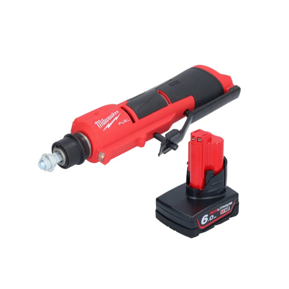 Milwaukee M12 FTB-601 akumulatorowa frezarka do opon 12 V 7/16" Hex bezszczotkowa + 1x akumulator 6,0 Ah - bez ładowarki