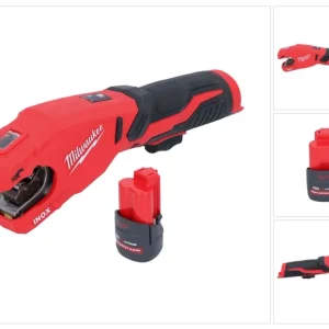 Milwaukee M12 PCSS-251 Akumulatorowy obcinak do rur ze stali nierdzewnej 12 V 12 - 28 mm + akumulator 2,5 Ah - bez ładowarki
