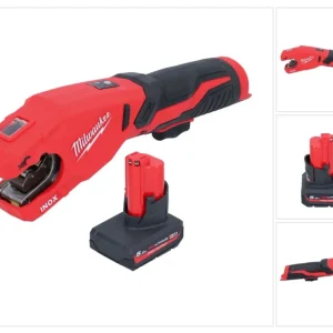 Milwaukee M12 PCSS-501 akumulatorowy obcinak do rur ze stali nierdzewnej 12 V 12 - 28 mm + 1x akumulator 5,0 Ah - bez łado...
