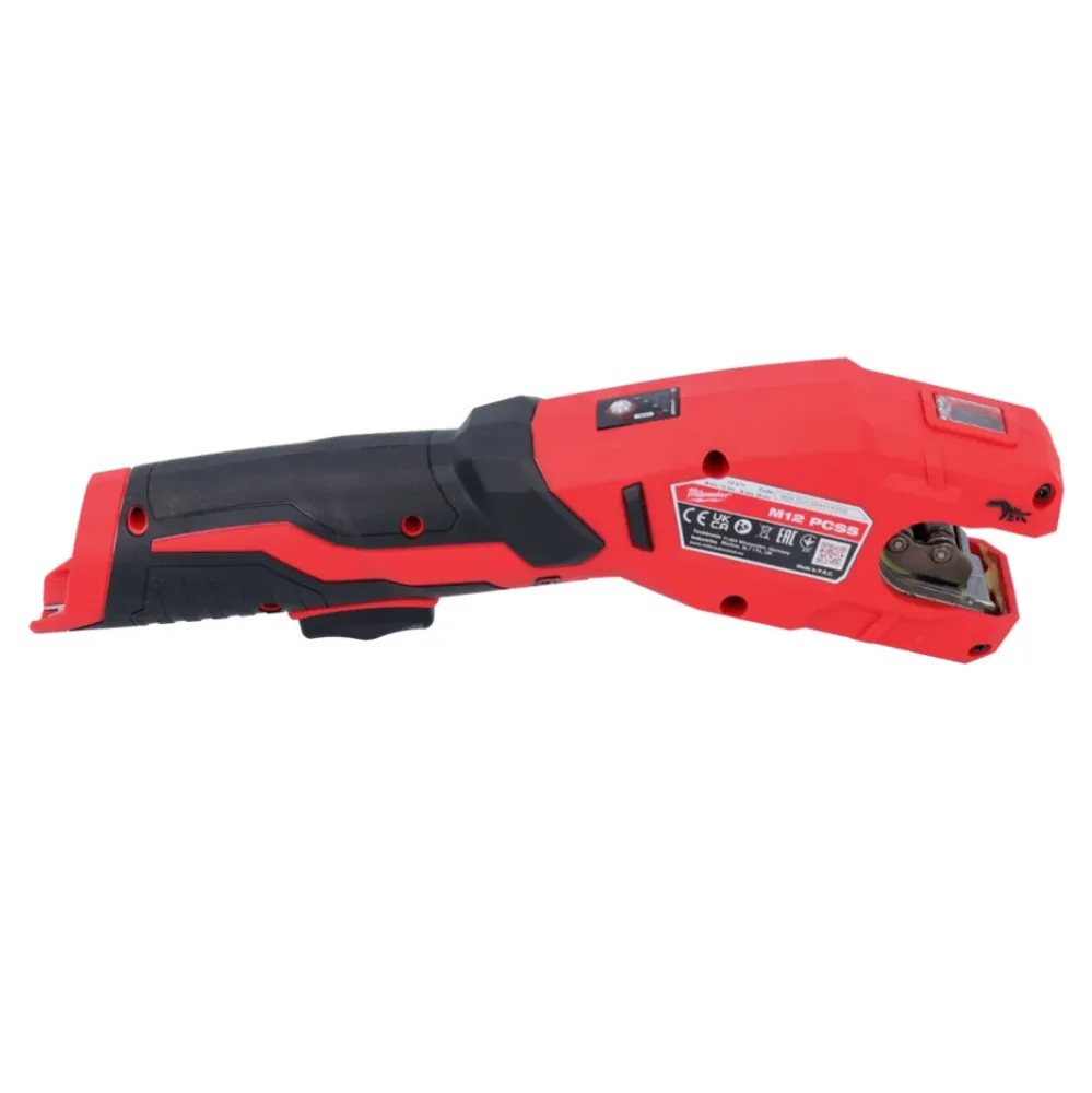 Milwaukee M12 PCSS-501 akumulatorowy obcinak do rur ze stali nierdzewnej 12 V 12 - 28 mm + 1x akumulator 5,0 Ah + ładowarka