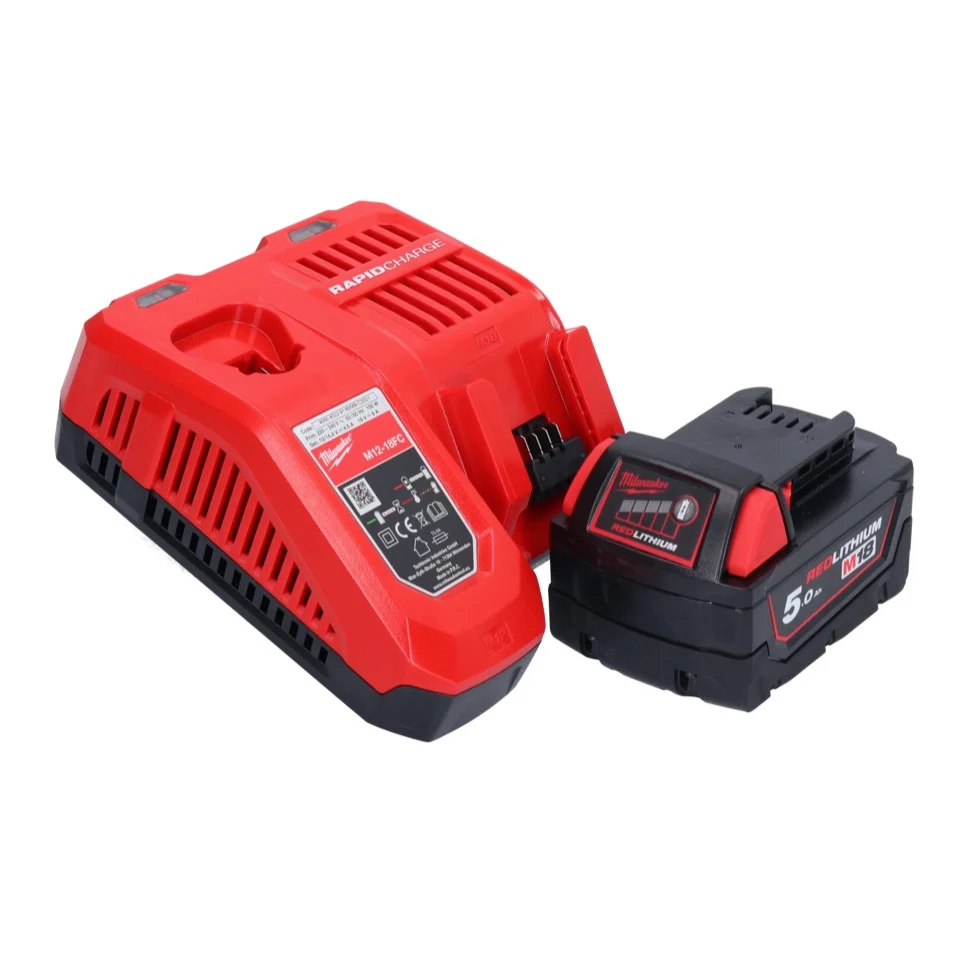 Milwaukee M18 BLHX-501X akumulatorowy młot udarowo-obrotowy 18 V 2,3 J bezszczotkowy + 1x akumulator 5,0 Ah + ładowarka +...