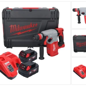 Milwaukee M18 BLHX-502X akumulatorowy młot udarowo-obrotowy 18 V 2,3 J bezszczotkowy ( 4933478892 ) + 2x akumulator 5,0 Ah...