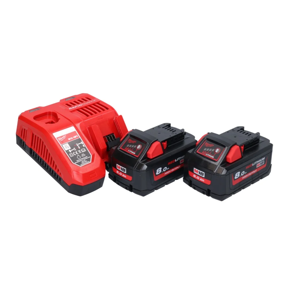Milwaukee M18 BLHX-802X akumulatorowy młot udarowo-obrotowy 18 V 2,3 J bezszczotkowy + 2x akumulator 8,0 Ah + ładowarka +...