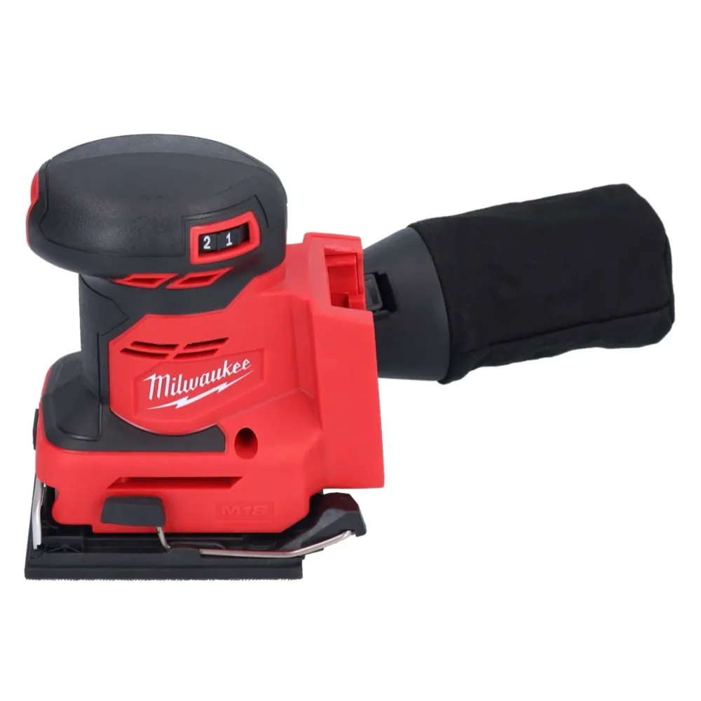 Milwaukee M18 BQSS-402 akumulatorowa szlifierka oscylacyjna 18 V 113 x 104 mm bezszczotkowa + 2x akumulator 4,0 Ah + ładow...