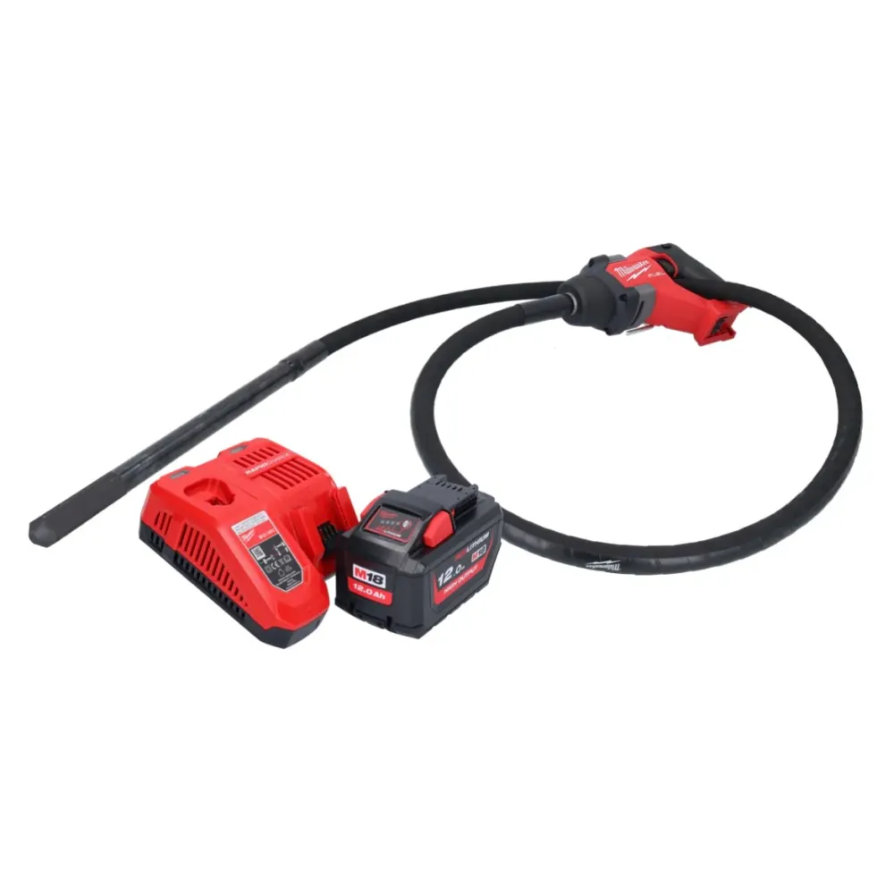 Milwaukee M18 FCVN24-121 Akumulatorowy wibrator do betonu 18 V 2,4 m bezszczotkowy + 1x akumulator 12,0 Ah + ładowarka