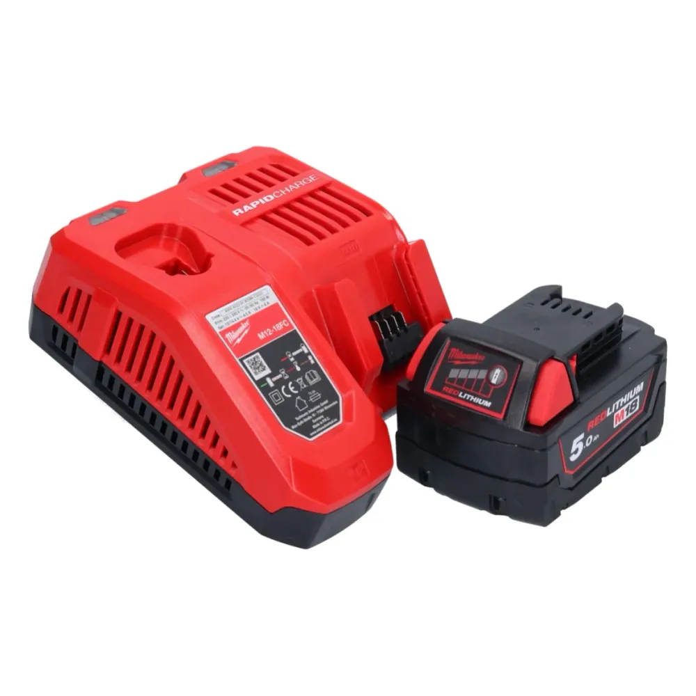 Milwaukee M18 FCVN24-501 Akumulatorowy wibrator do betonu 18 V 2,4 m bezszczotkowy + 1x akumulator 5,0 Ah + ładowarka