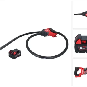 Milwaukee M18 FCVN24-501 Akumulatorowy wibrator do betonu 18 V 2,4 m bezszczotkowy + 1x akumulator 5,0 Ah - bez ładowarki