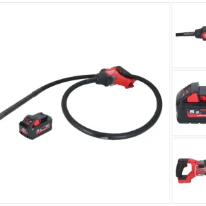 Milwaukee M18 FCVN24-551 Akumulatorowy wibrator do betonu 18 V 2,4 m bezszczotkowy + 1x akumulator 5,5 Ah - bez ładowarki