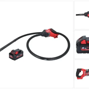 Milwaukee M18 FCVN24-801 Akumulatorowy wibrator do betonu 18 V 2,4 m bezszczotkowy + 1x akumulator 8,0 Ah - bez ładowarki