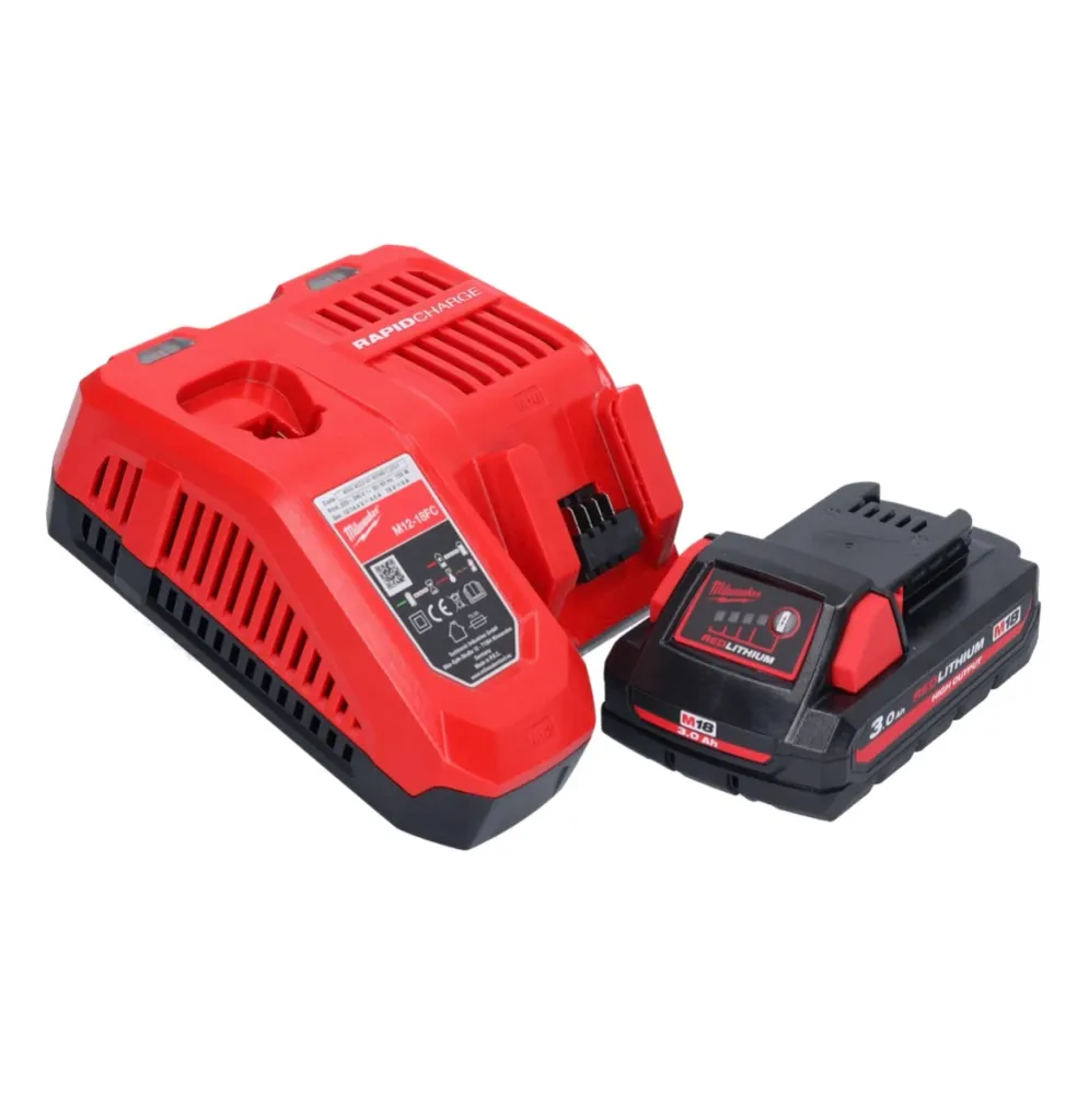 Milwaukee M18 FFN21-301C Gwoździarka akumulatorowa 18 V 50 - 90 mm bezszczotkowa + 1x akumulator 3,0 Ah + ładowarka + walizka