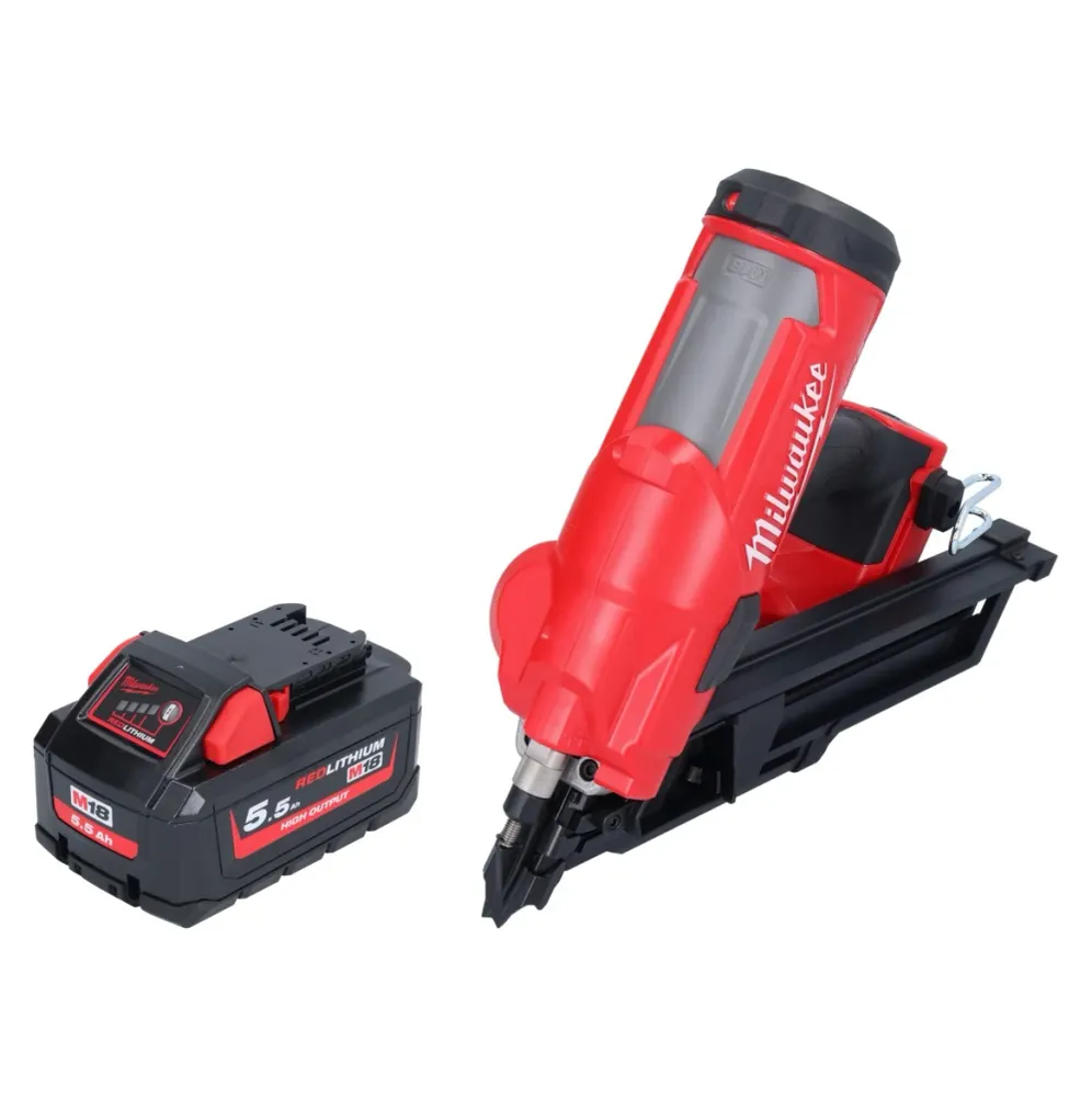 Milwaukee M18 FFN-551 Gwoździarka akumulatorowa 18 V 50 - 90 mm bezszczotkowa + 1x akumulator 5,5 Ah - bez ładowarki