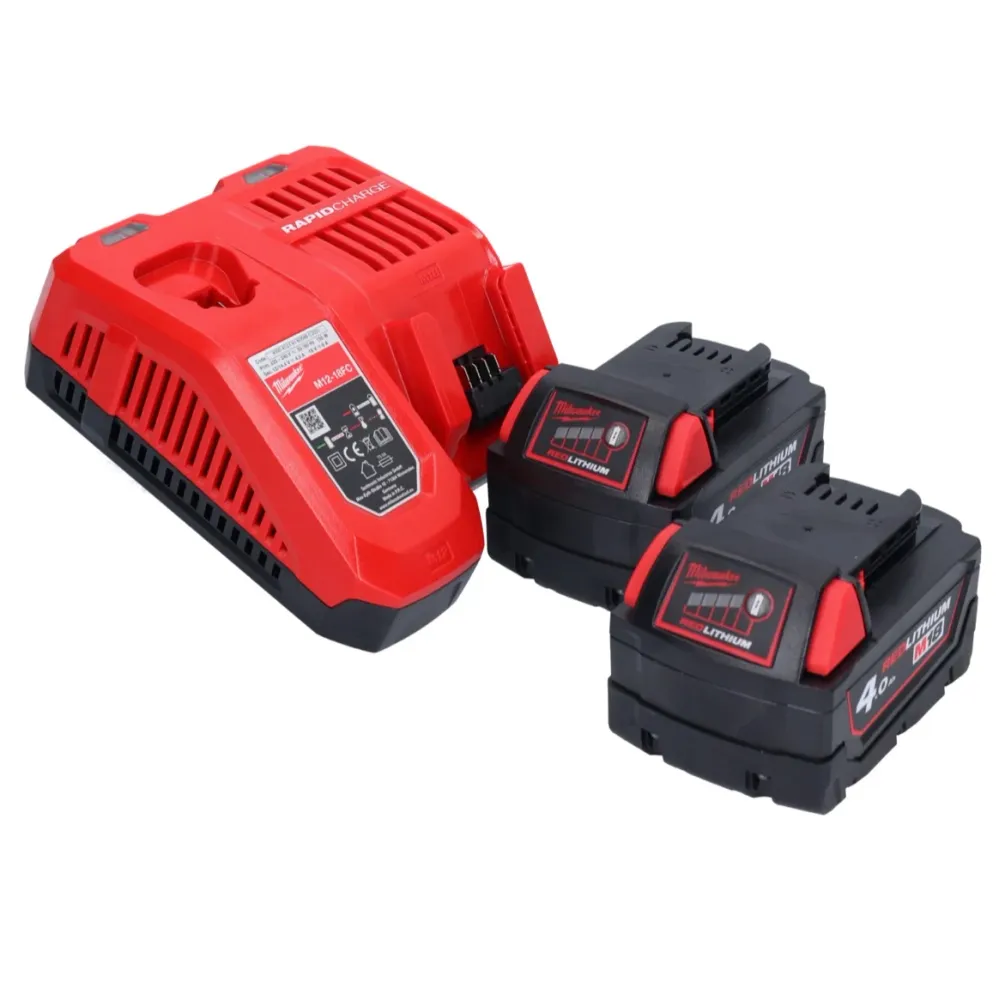 Milwaukee M18 FH-402 akumulatorowa wiertarko-wkrętarka 18 V 2,5 J SDS plus Brushless + 2x akumulator 4,0 Ah + ładowarka