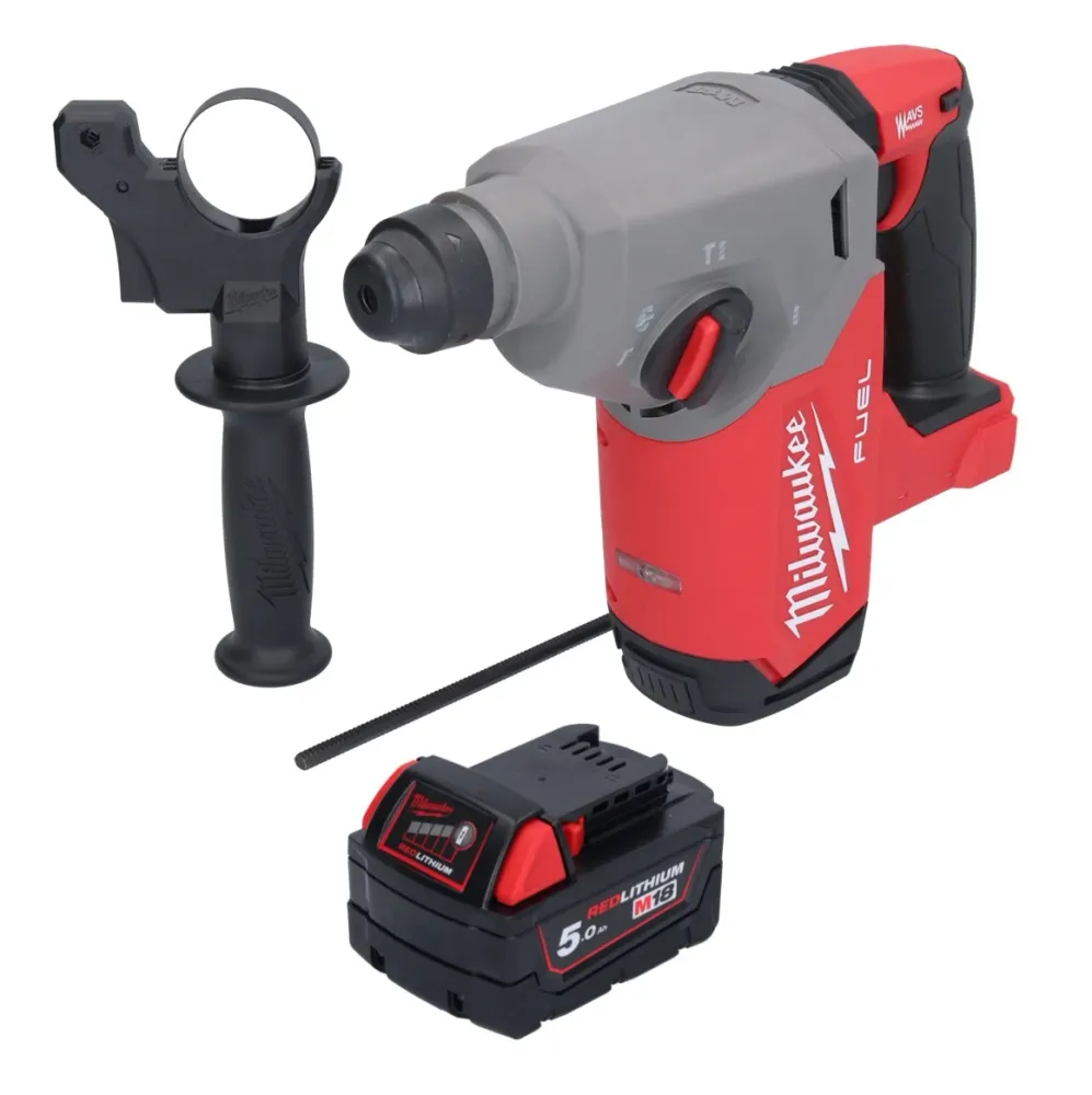 Milwaukee M18 FH-501 akumulatorowa wiertarko-wkrętarka udarowa 18 V 2,5 J SDS plus Brushless + 1x akumulator 5,0 Ah - bez...