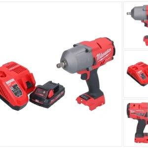 Milwaukee M18 FHIWF12-301 akumulatorowy klucz udarowy 18 V 1356 Nm 1/2" bezszczotkowy + 1x akumulator 3,0 Ah + ładowarka